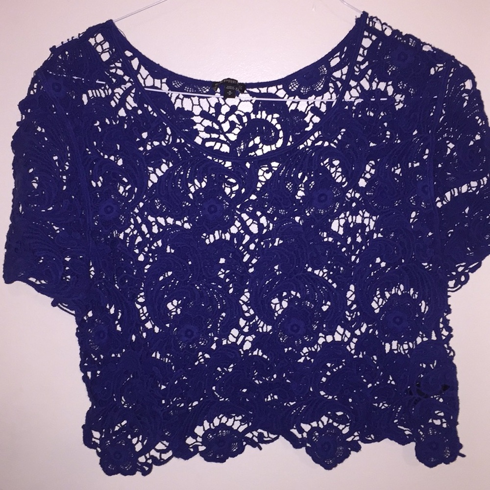 Express lace crop top